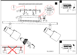 Hướng dẫn sử dụng Eglo 30833 Đèn