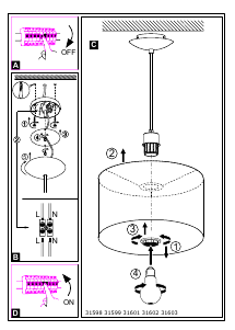 Manual de uso Eglo 31602 Lámpara