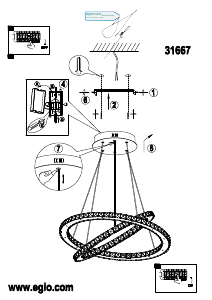 Manuale Eglo 31667 Lampada