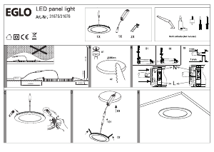 Manual de uso Eglo 31676 Lámpara