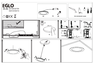 Mode d’emploi Eglo 32738 Lampe