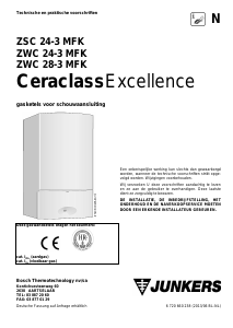 Handleiding Junkers CeraclassExcellence ZWC 28-3 MFK CV-ketel