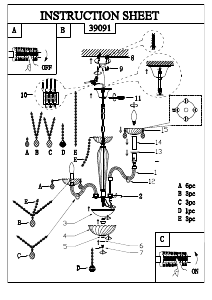 Manual Eglo 39091 Lampă