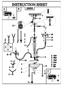 Manuale Eglo 39095 Lampada