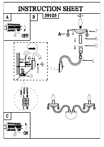 Manual Eglo 39105 Lampă