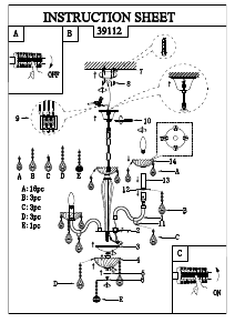 Manual Eglo 39112 Lampă