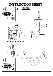 Manual Eglo 39121 Lampă