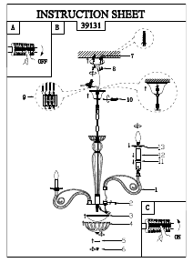 Manuale Eglo 39131 Lampada