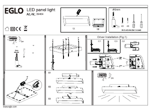 Manual Eglo 39464 Lampă