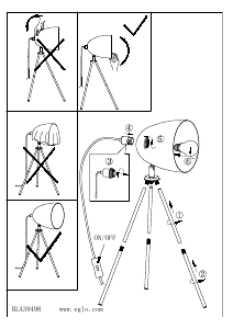 Manual Eglo 39498 Lampă