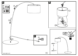 Manual de uso Eglo 39638 Lámpara