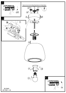 Instrukcja Eglo 39666 Lampa
