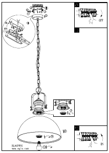 Manual Eglo 43051 Lampă