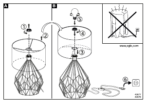 Manuale Eglo 43077 Lampada