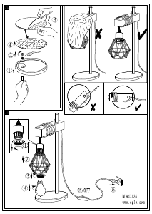 Manual Eglo 43136 Lampă