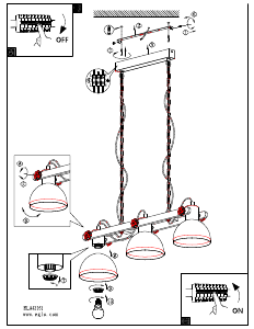 Instrukcja Eglo 43163 Lampa