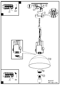 Instrukcja Eglo 43167 Lampa