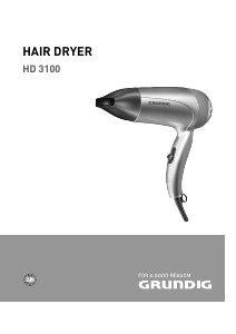 Manual Grundig HD 3100 Hair Dryer