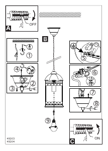 Mode d’emploi Eglo 49203 Lampe