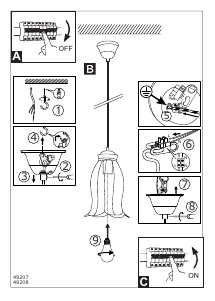 Manuale Eglo 49207 Lampada