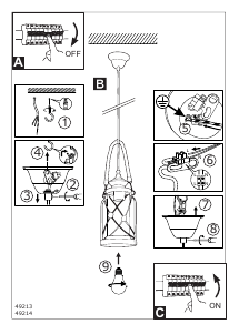 Brugsanvisning Eglo 49214 Lampe