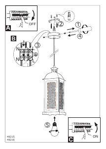 Manual Eglo 49215 Lampă