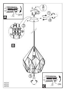 Manuale Eglo 49254 Lampada