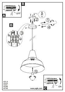 Instrukcja Eglo 49388 Lampa