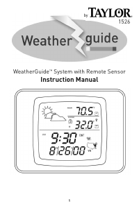 Manual Taylor 1526 Weather Station