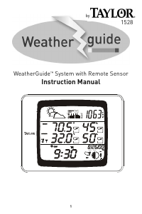 Manual Taylor 1528 Weather Station