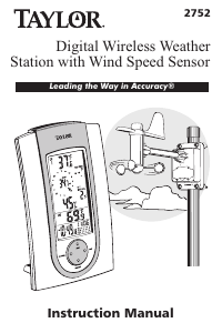 Manual Taylor 2752 Weather Station