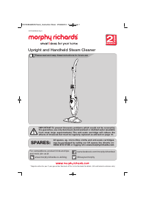 Bruksanvisning Morphy Richards 720502 Ångtvätt