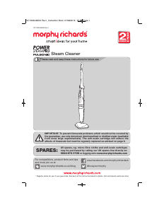 Manual Morphy Richards 720504 Power Steam Pro Steam Cleaner