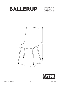 Bedienungsanleitung JYSK Ballerup Stuhl