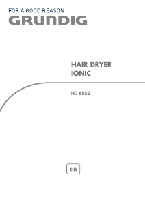 Manual Grundig HD 6862 Hair Dryer