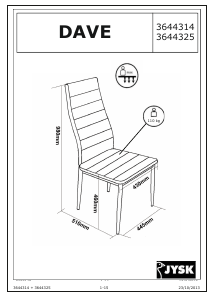 Mode d’emploi JYSK Dave Chaise