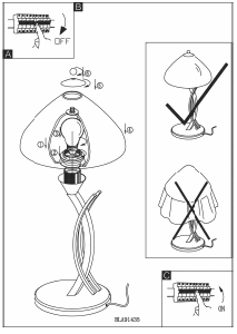 Mode d’emploi Eglo 91435 Lampe