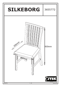 Mode d’emploi JYSK Silkeborg Chaise