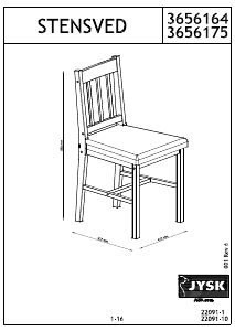 Mode d’emploi JYSK Stensved Chaise