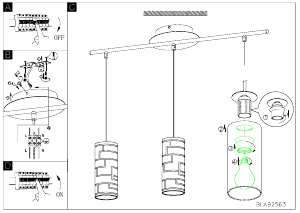 Mode d’emploi Eglo 92563 Lampe