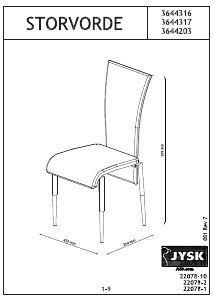 Εγχειρίδιο JYSK Storvorde Καρέκλα