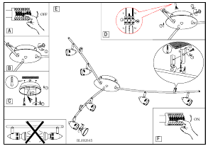 Manual Eglo 92645 Lampă