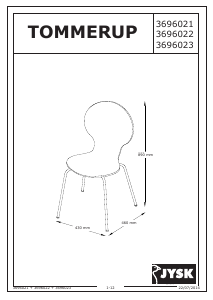 Manual JYSK Tommerup Cadeira