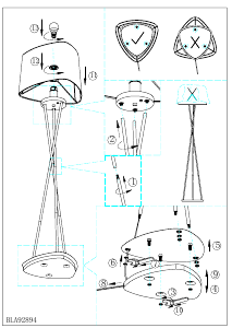 Instrukcja Eglo 92894 Lampa