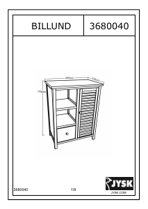 Manual de uso JYSK Billund (60x77x35) Cómoda