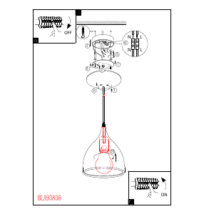 Manuale Eglo 93836 Lampada