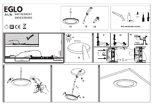 Manuale Eglo 94041 Lampada