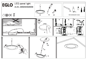 Instrukcja Eglo 94055 Lampa