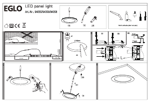 Посібник Eglo 94056 Лампа