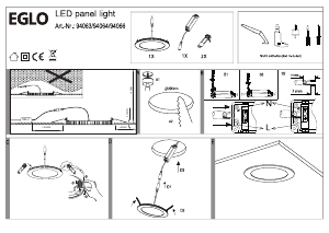 Brugsanvisning Eglo 94063 Lampe